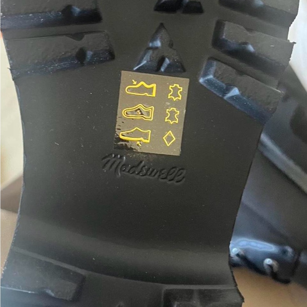 Madewell Black Boots with Gold Accents - Picture 2 of 4